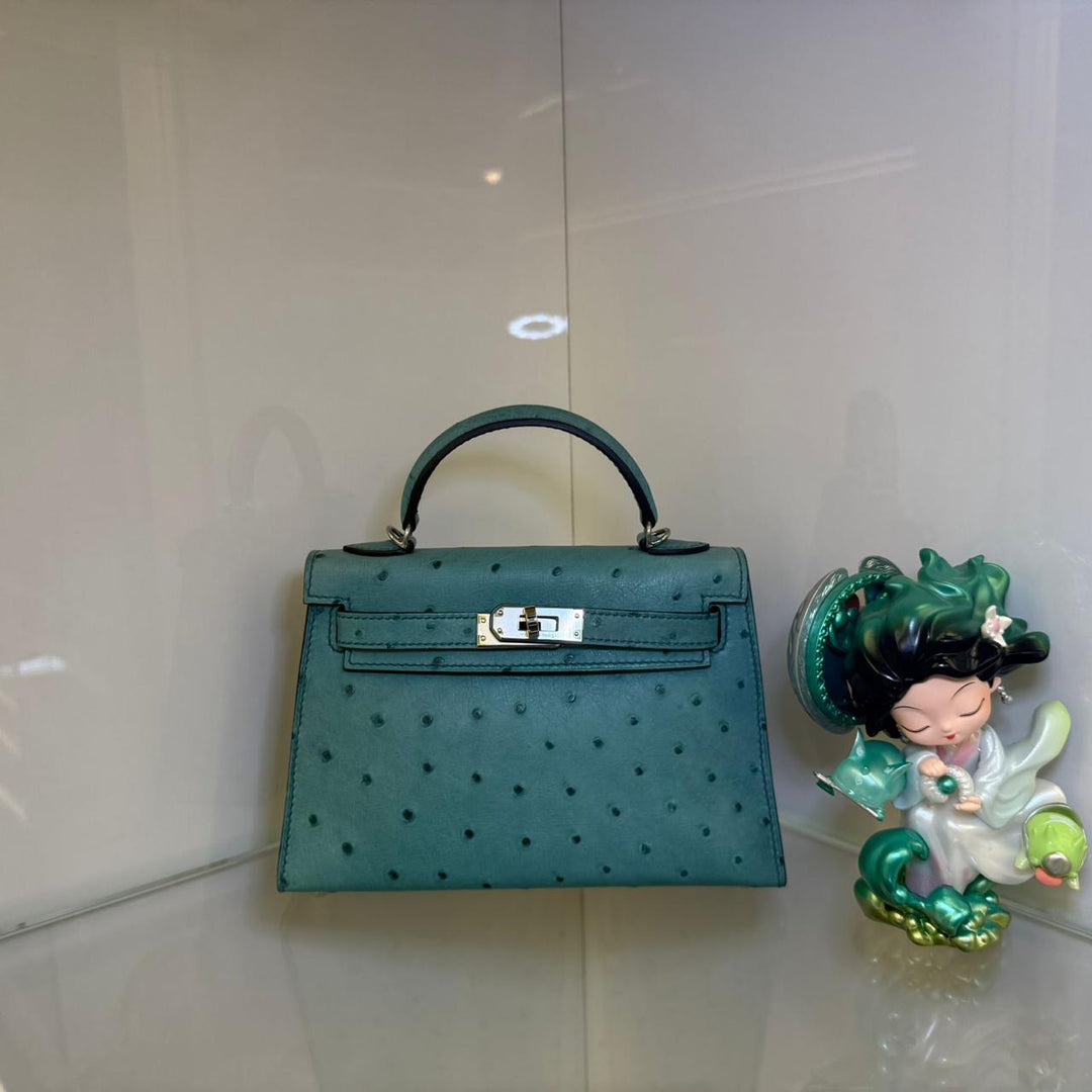 Herm**s ostrich bag.