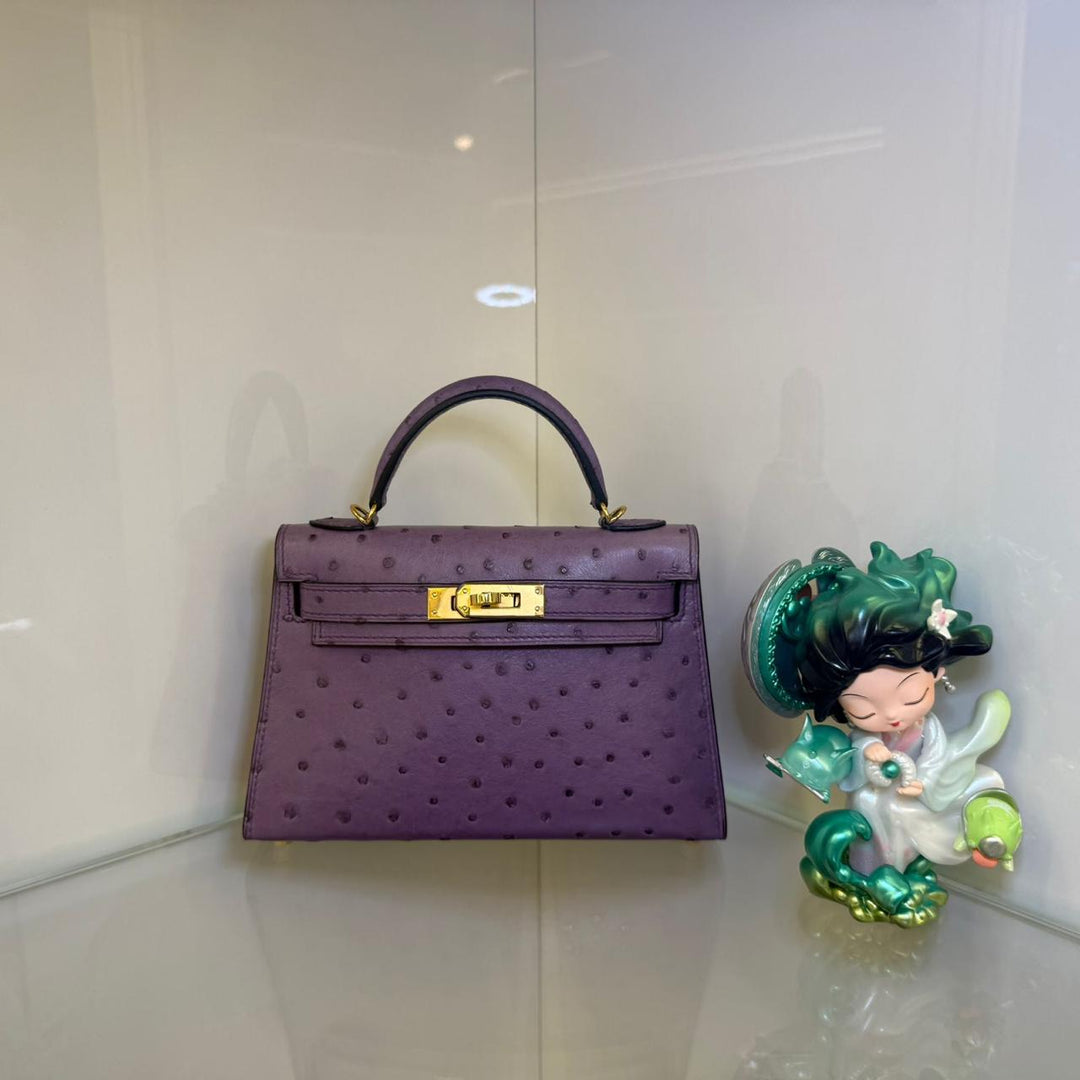 Herm**s ostrich bag.