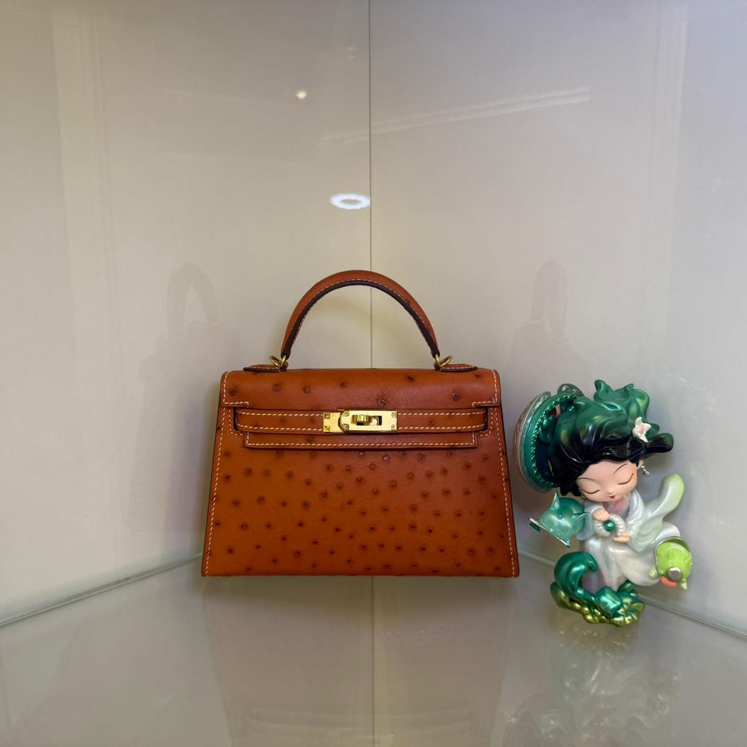 Herm**s ostrich bag.