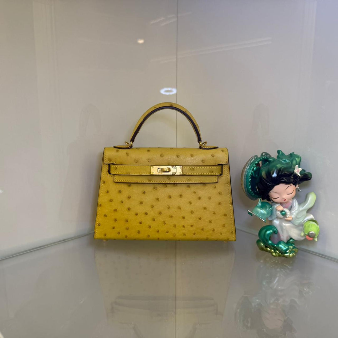 Herm**s ostrich bag.