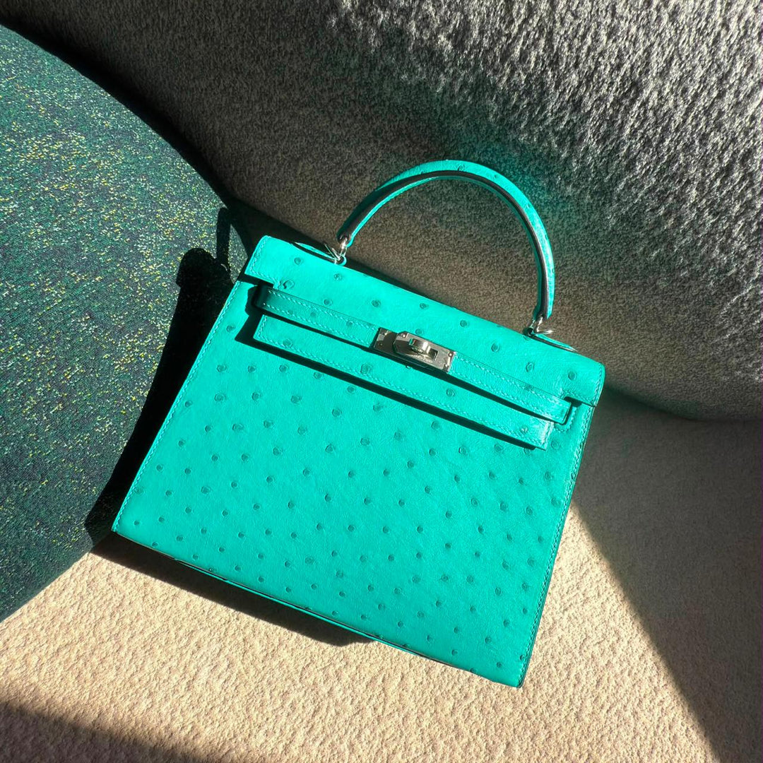 Herm**s ostrich bag.