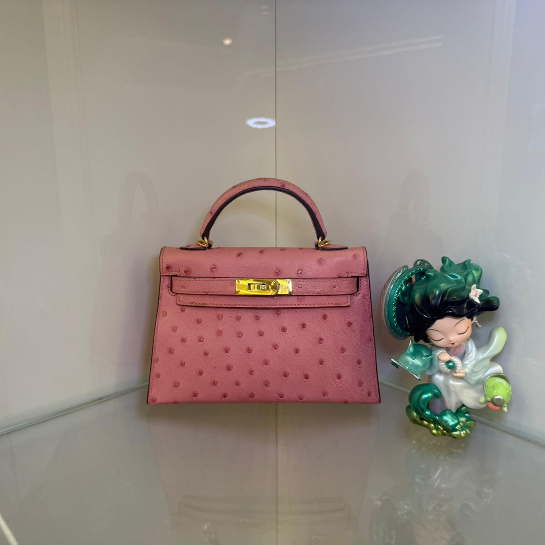 Herm**s ostrich bag.
