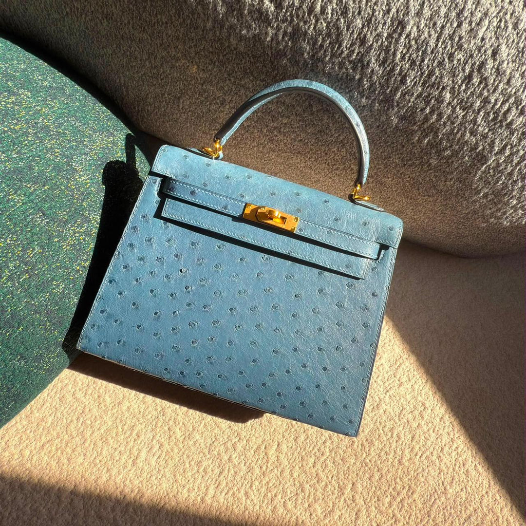 Herm**s ostrich bag.