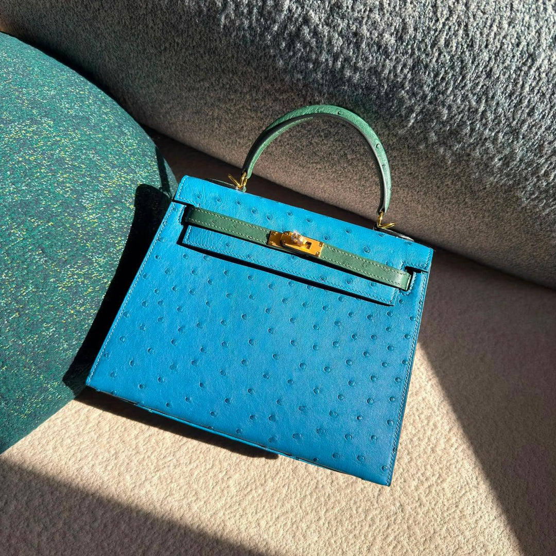 Herm**s ostrich bag.