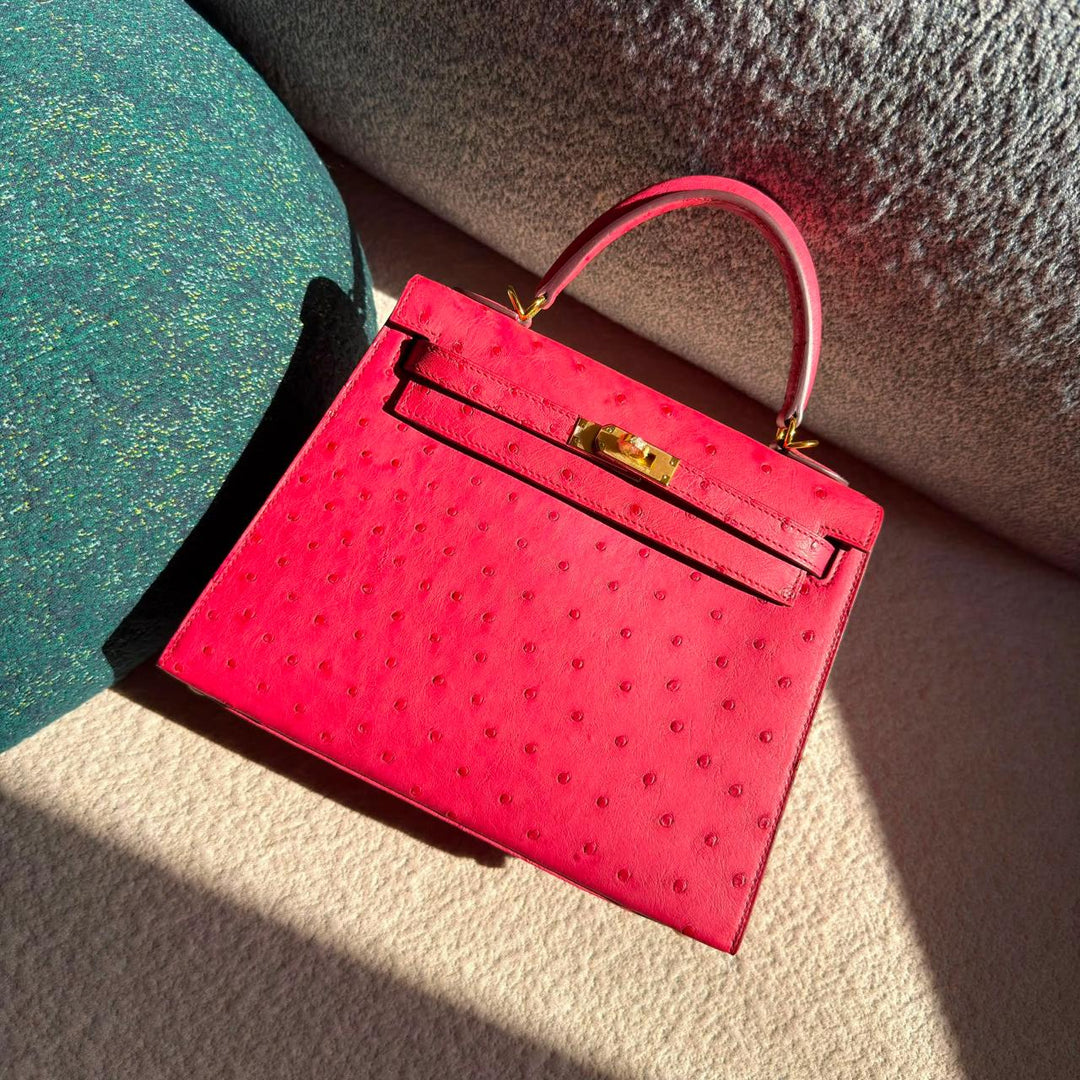 Herm**s ostrich bag.