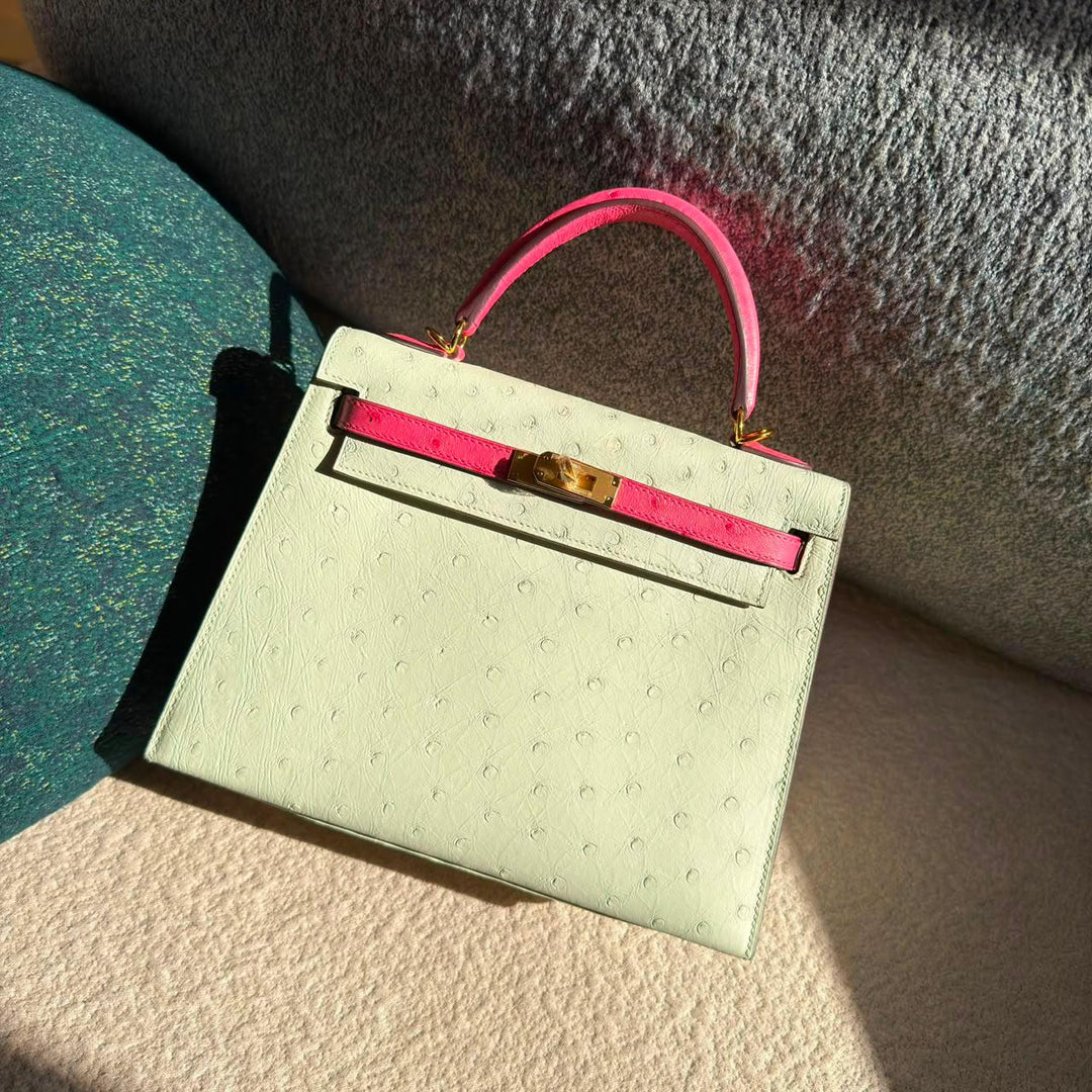 Herm**s ostrich bag.