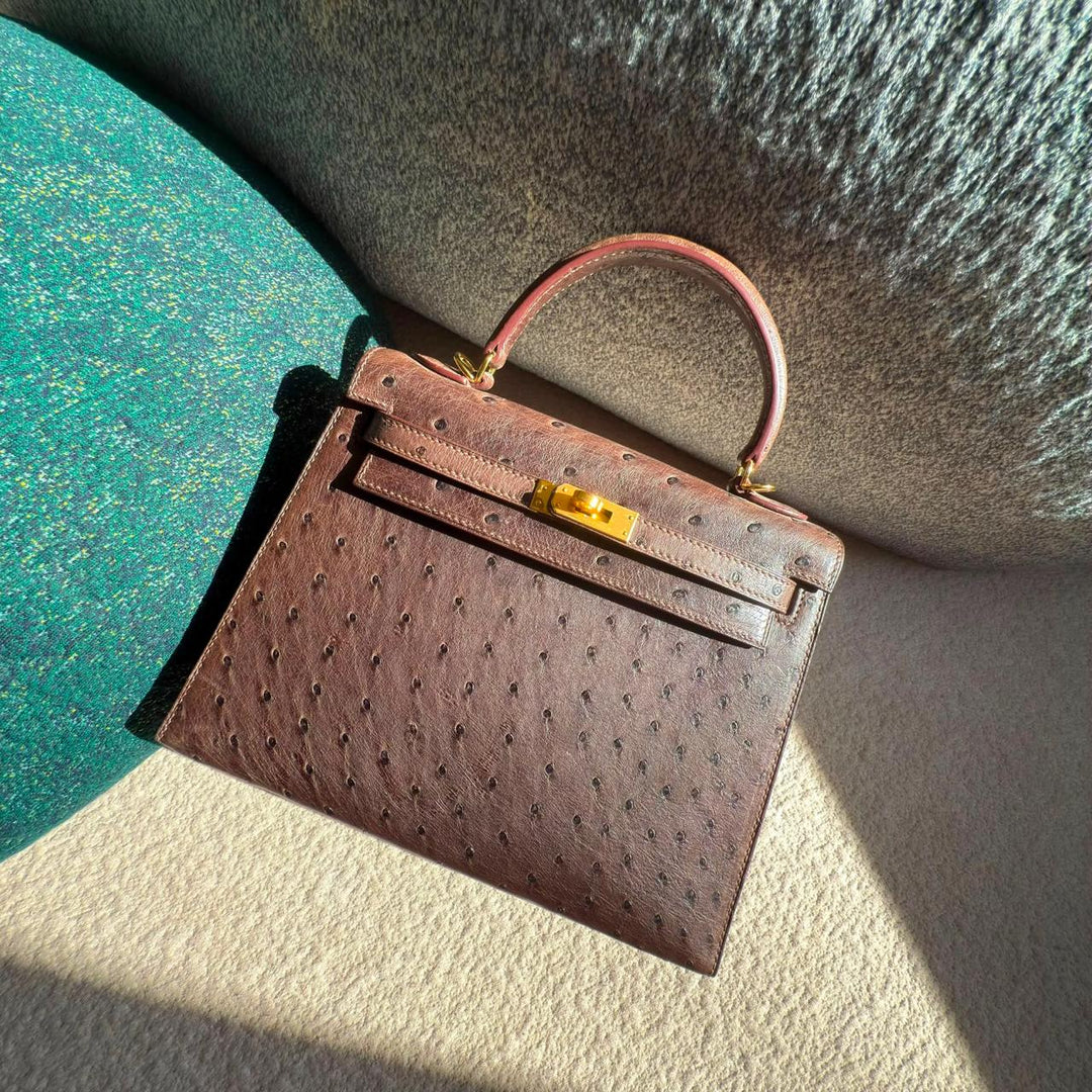 Herm**s ostrich bag.