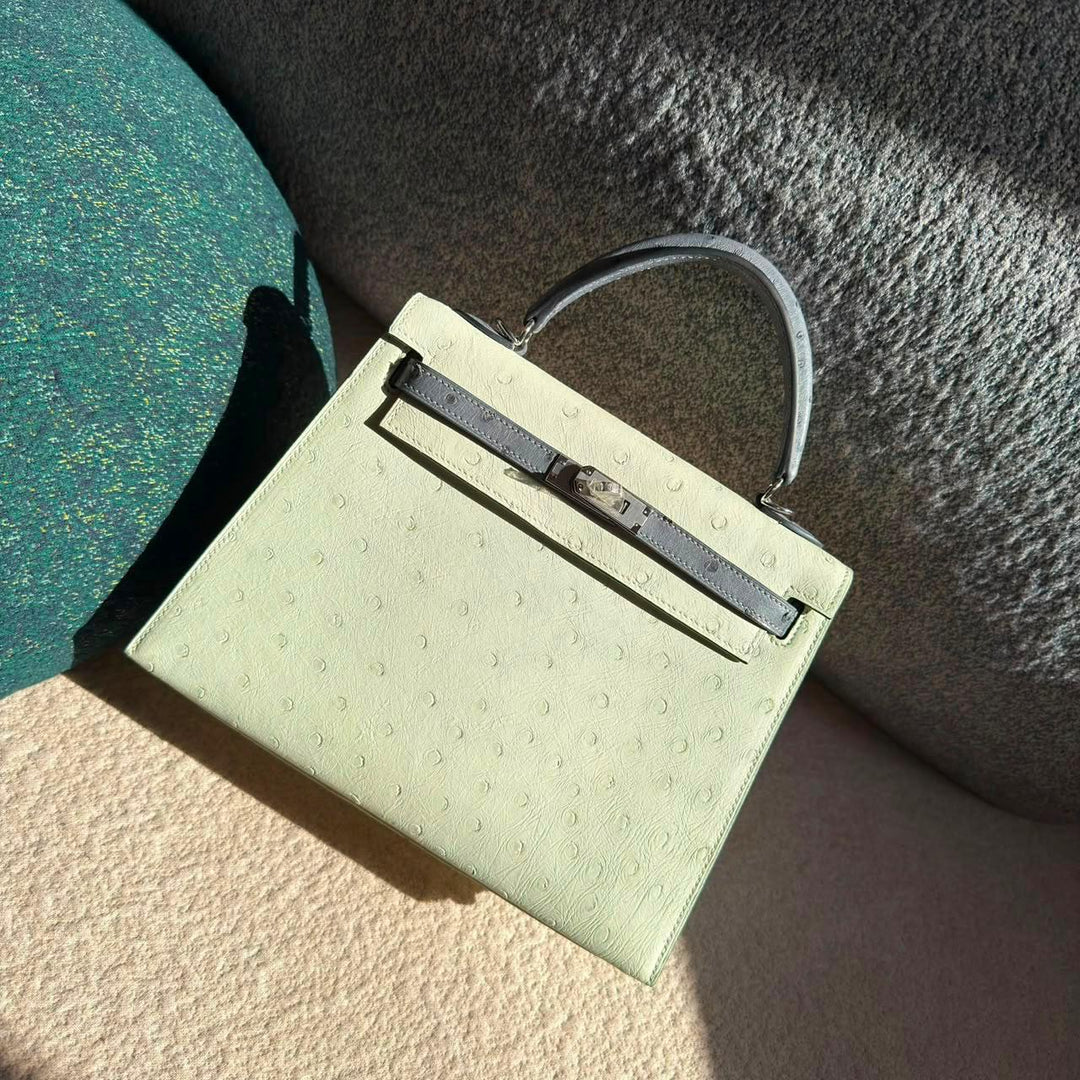 Herm**s ostrich bag.