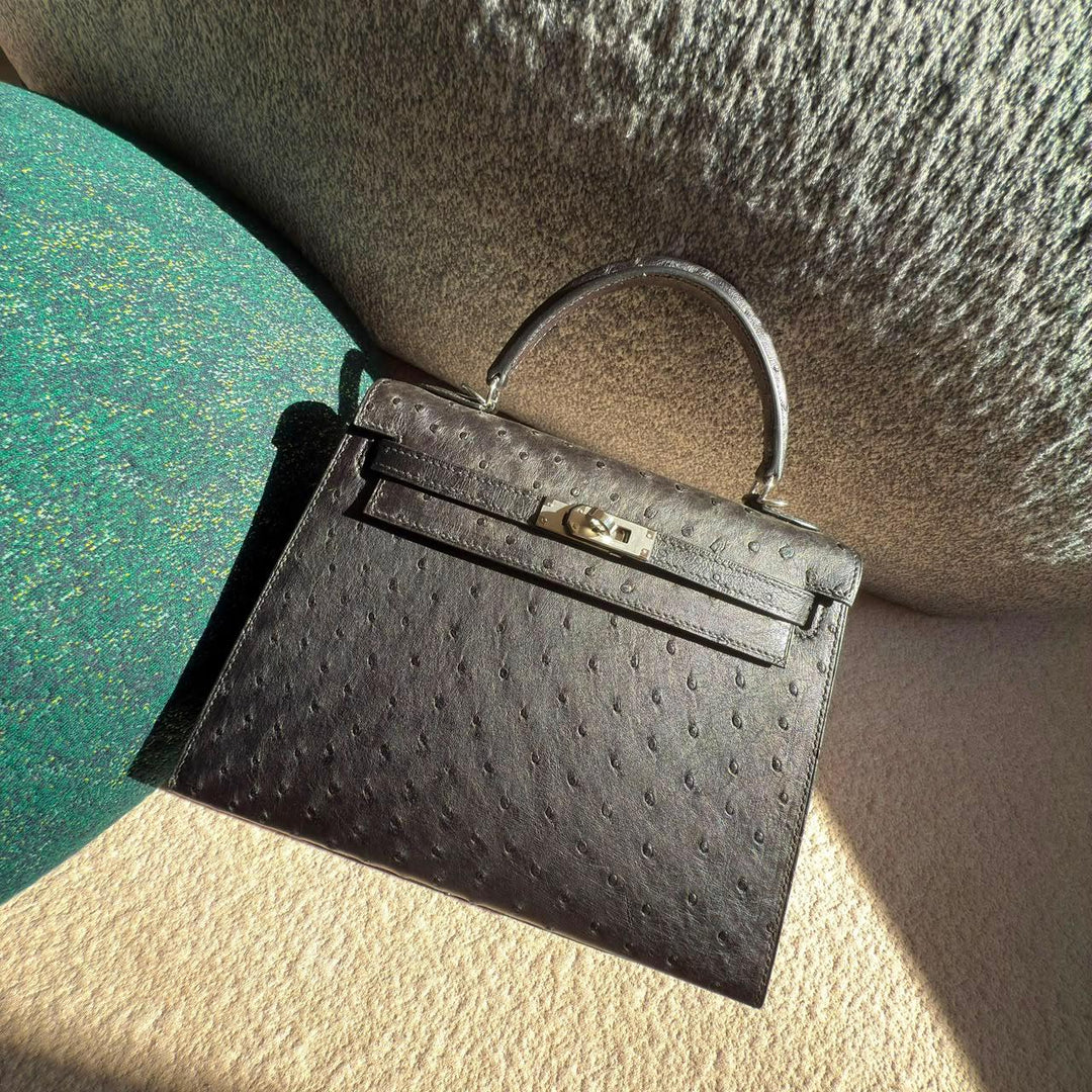 Herm**s ostrich bag.
