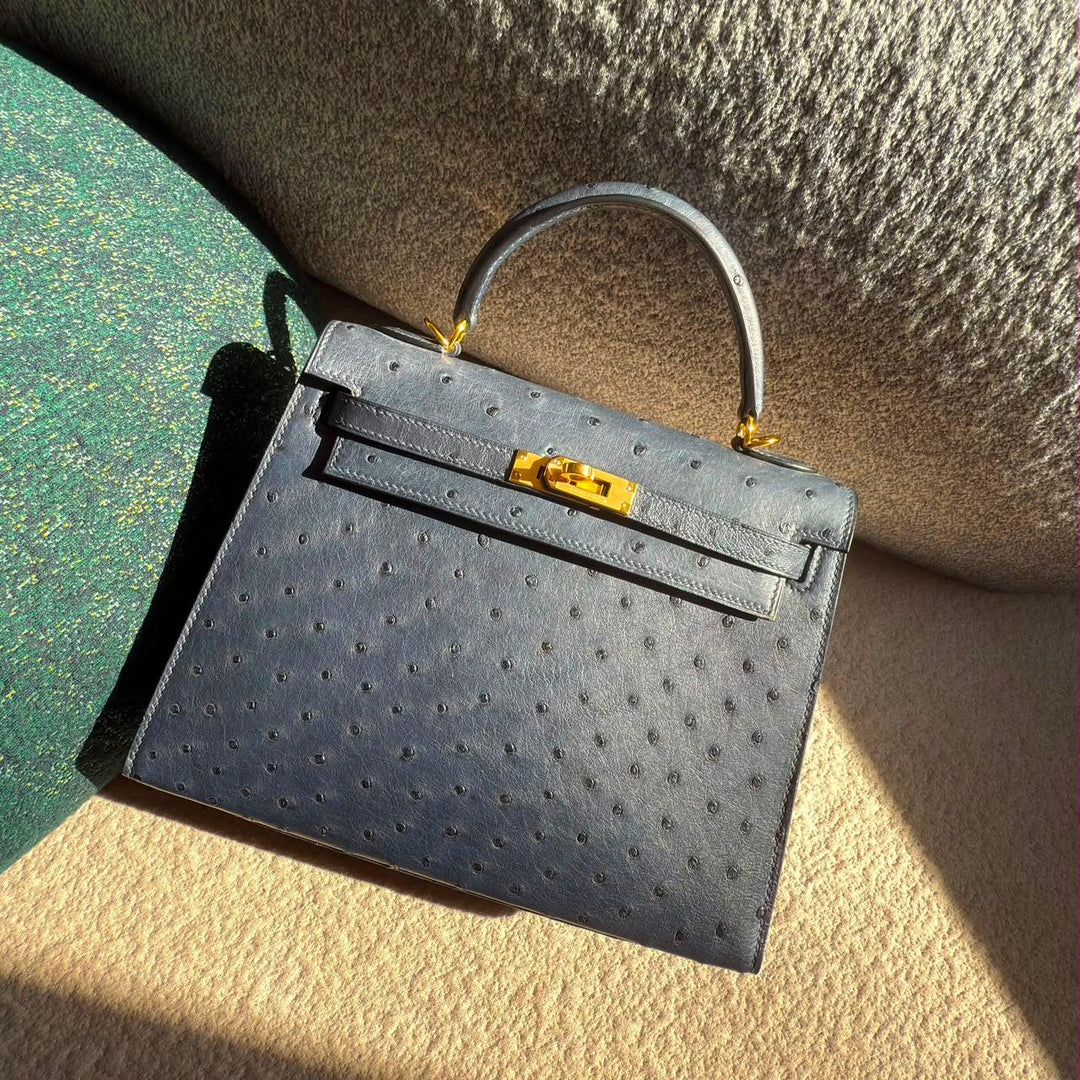 Herm**s ostrich bag.