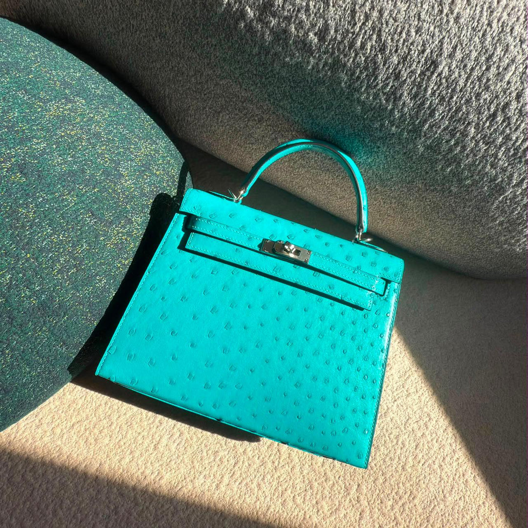 Herm**s ostrich bag.