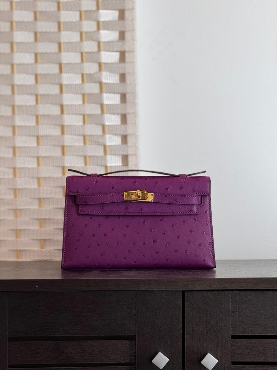 Herm**s ostrich bag.