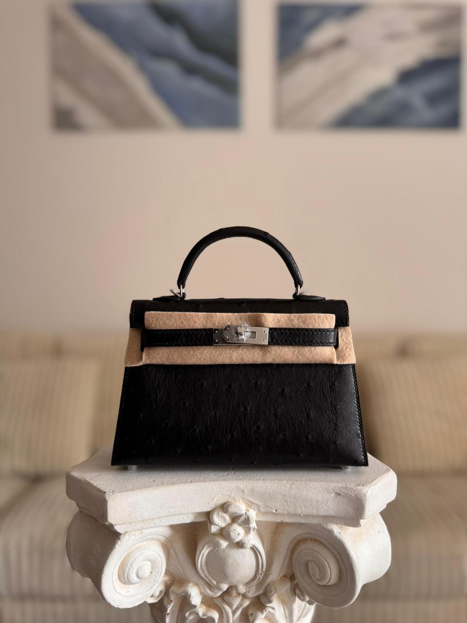 Herm**s ostrich bag.