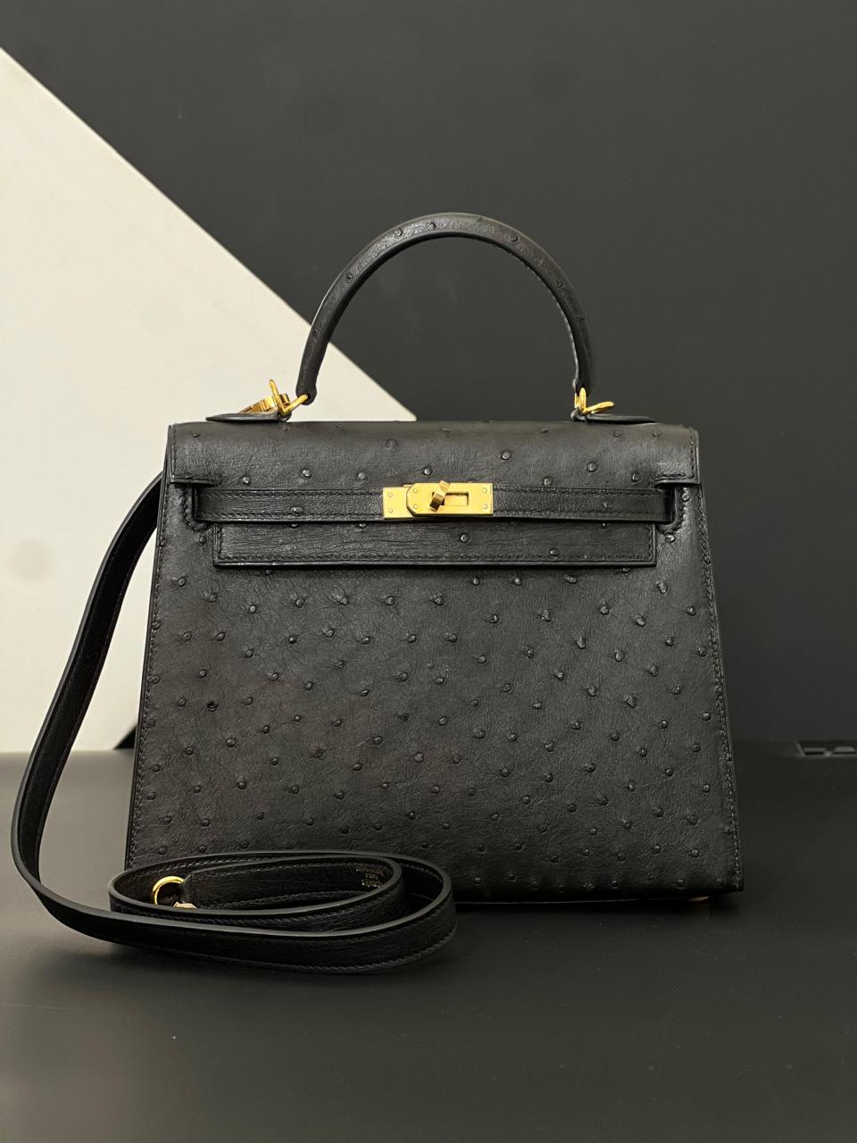 Herm**s ostrich bag.