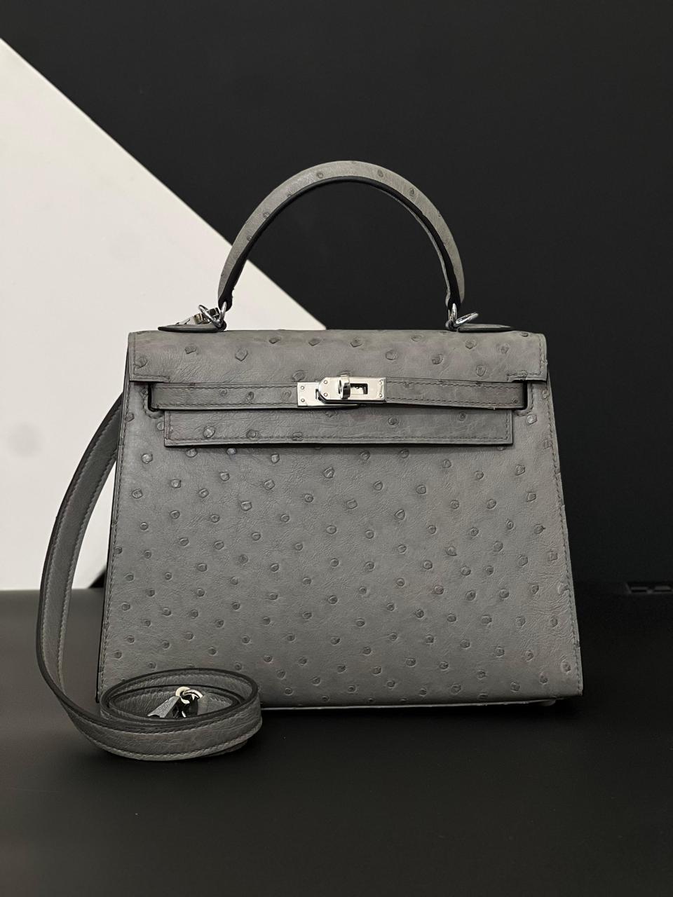 Herm**s ostrich bag.