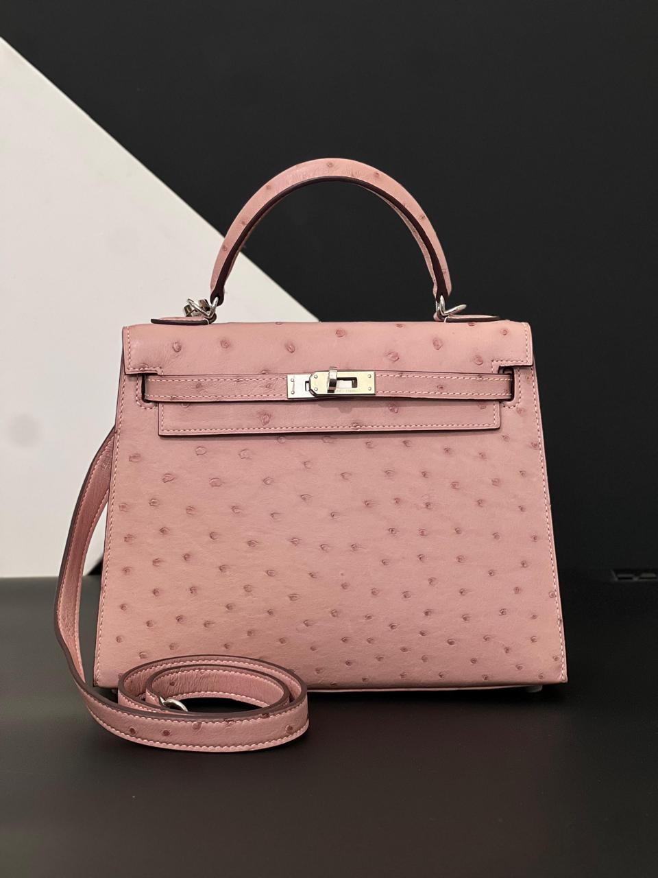 Herm**s ostrich bag.