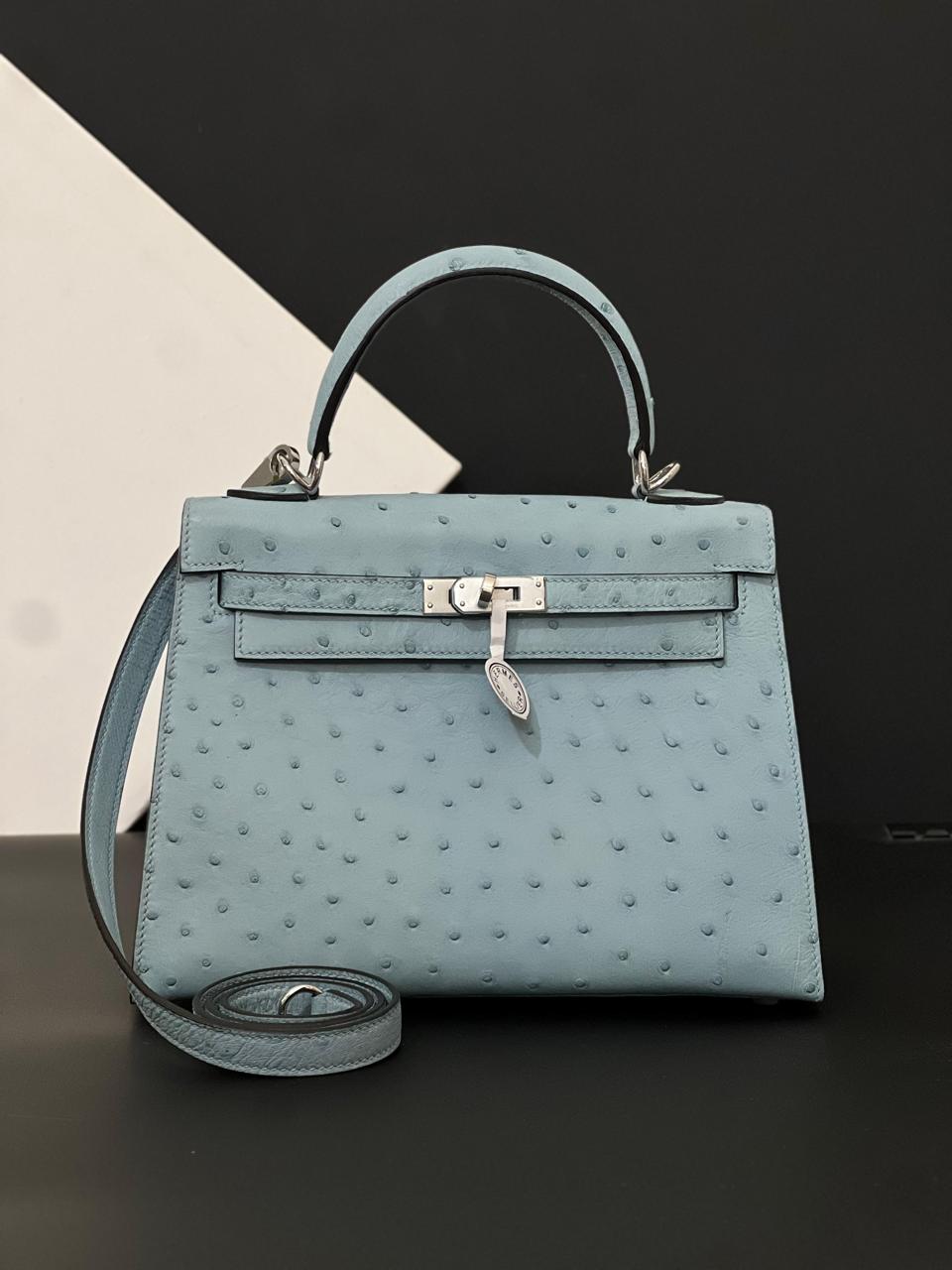 Herm**s ostrich bag.