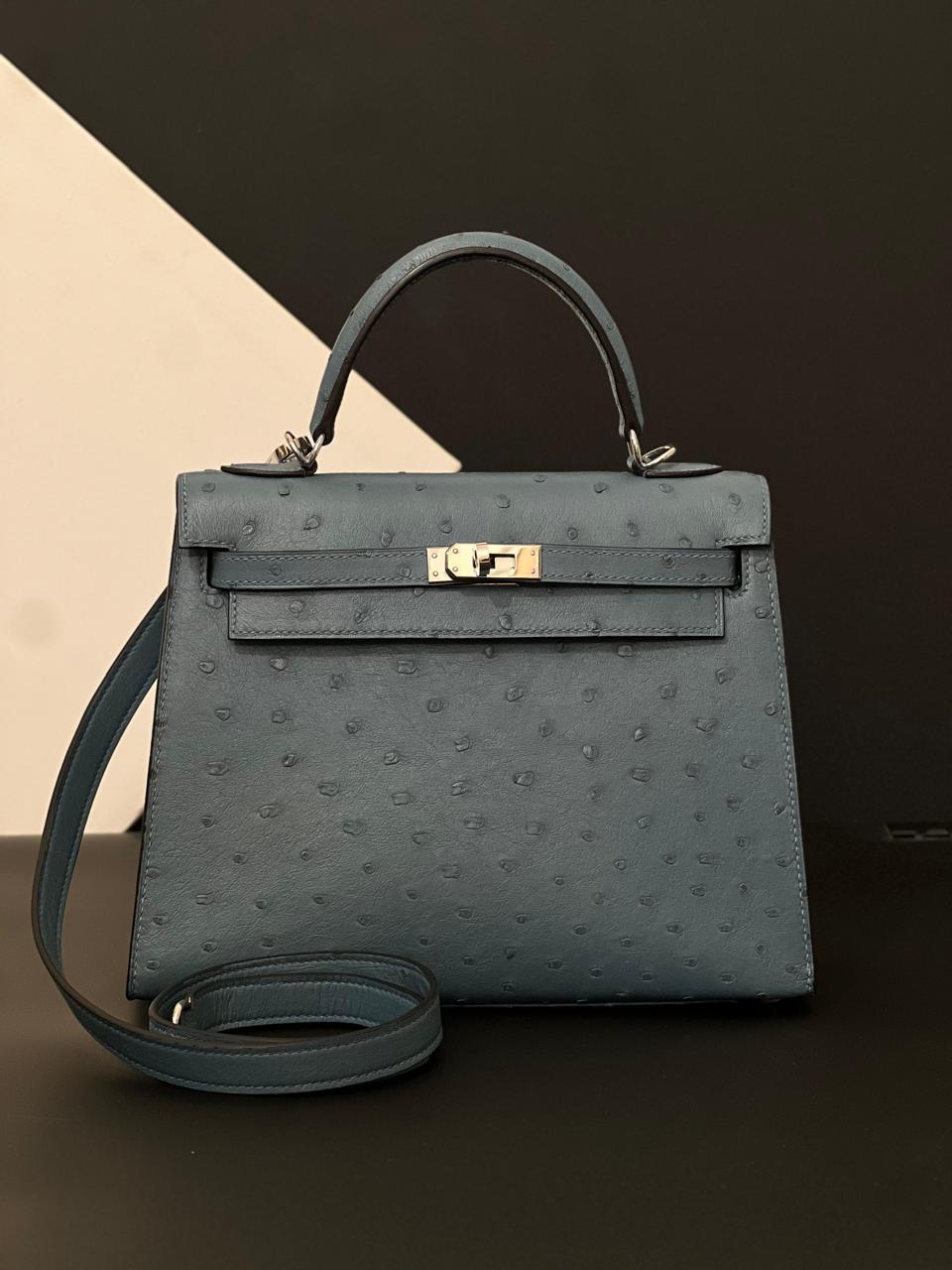 Herm**s ostrich bag.