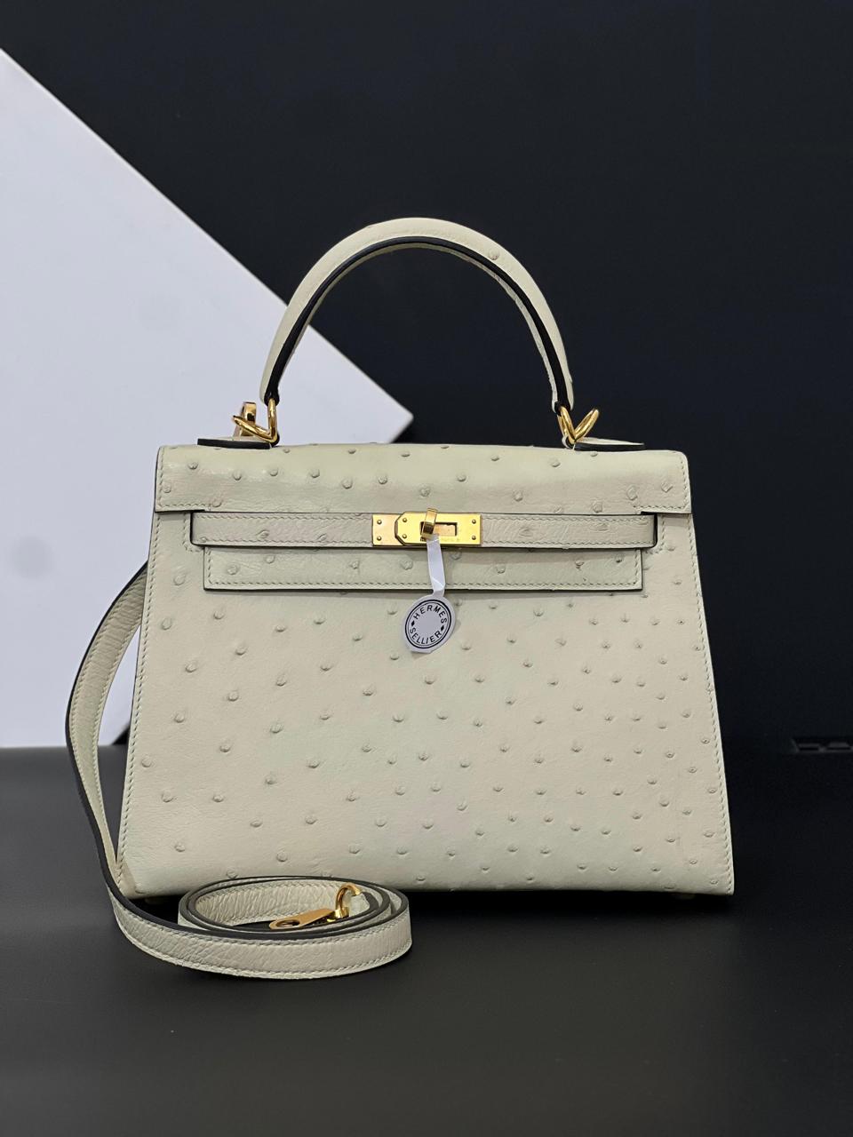 Herm**s ostrich bag.
