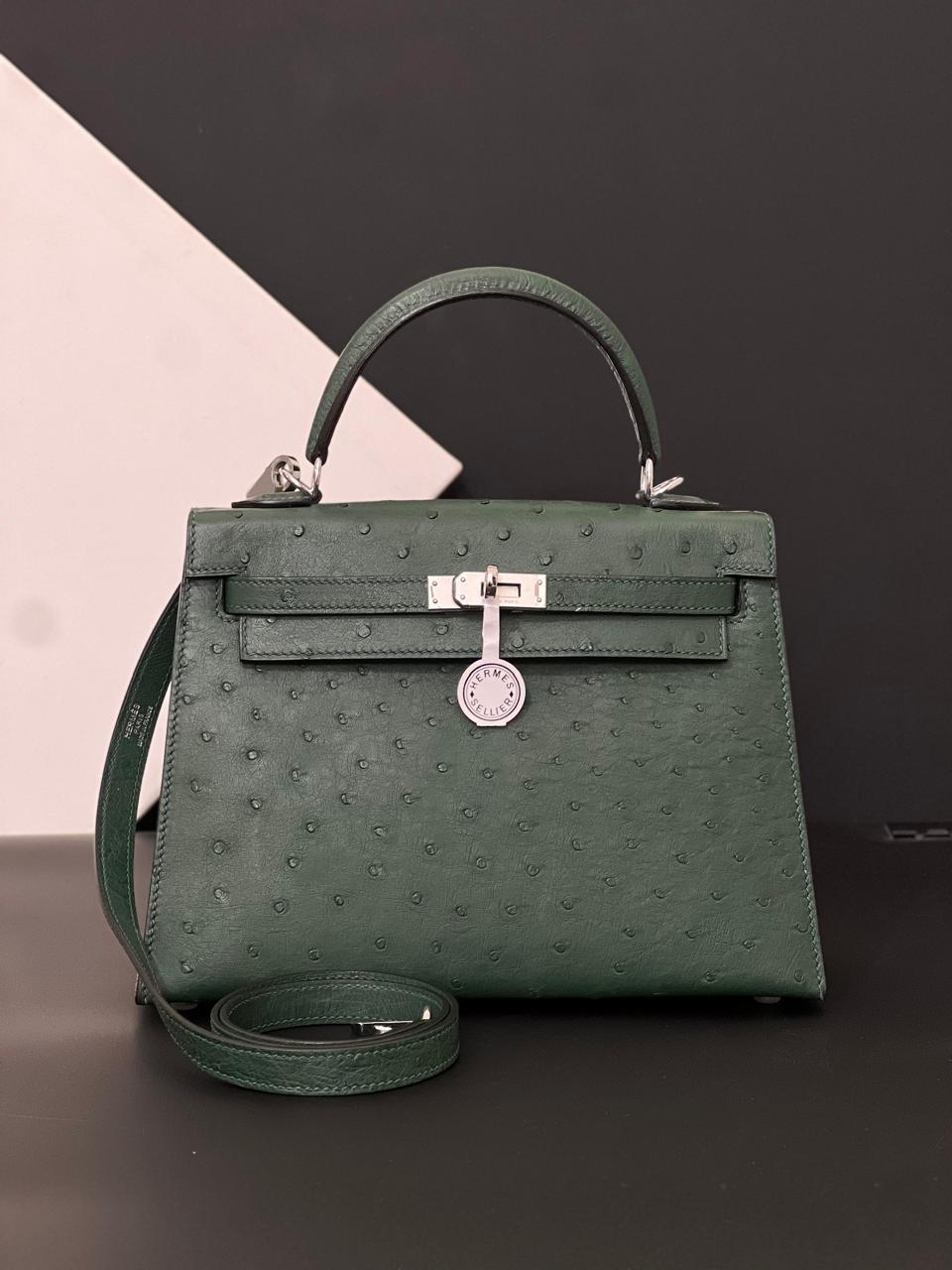 Herm**s ostrich bag.