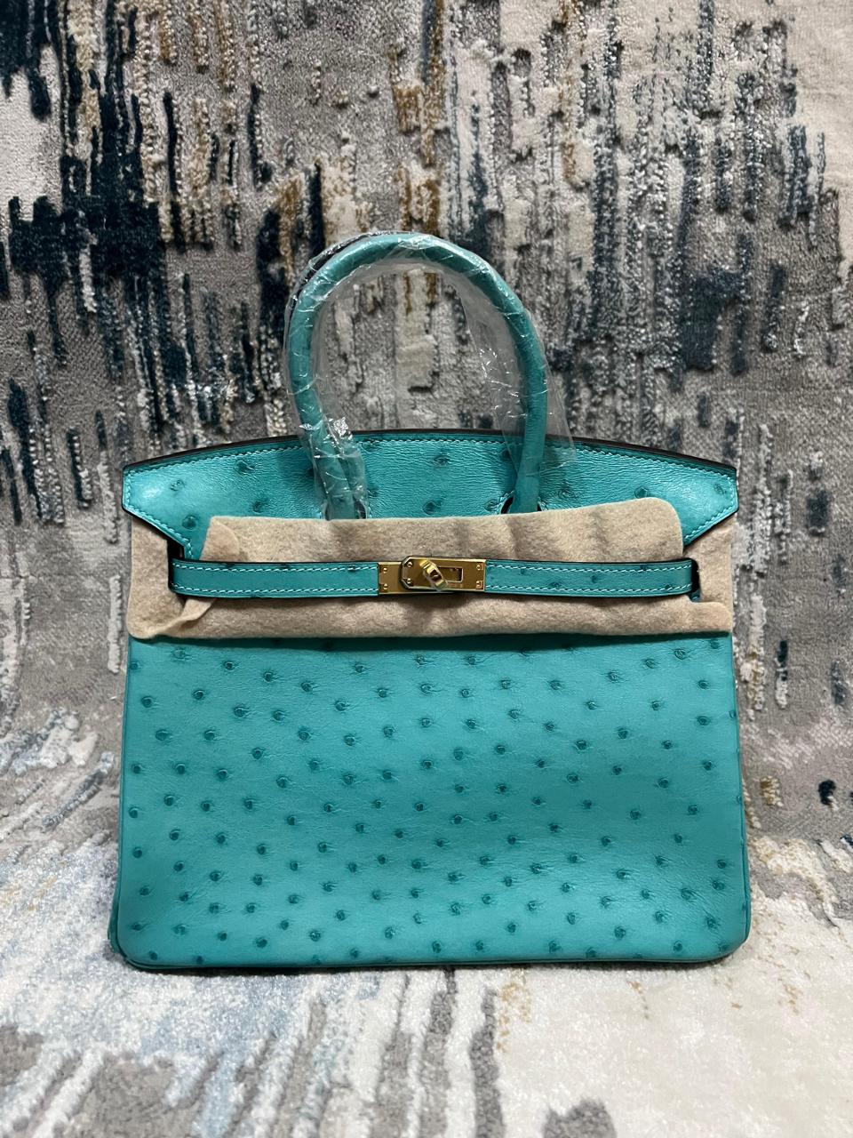 Herm**s ostrich bag.