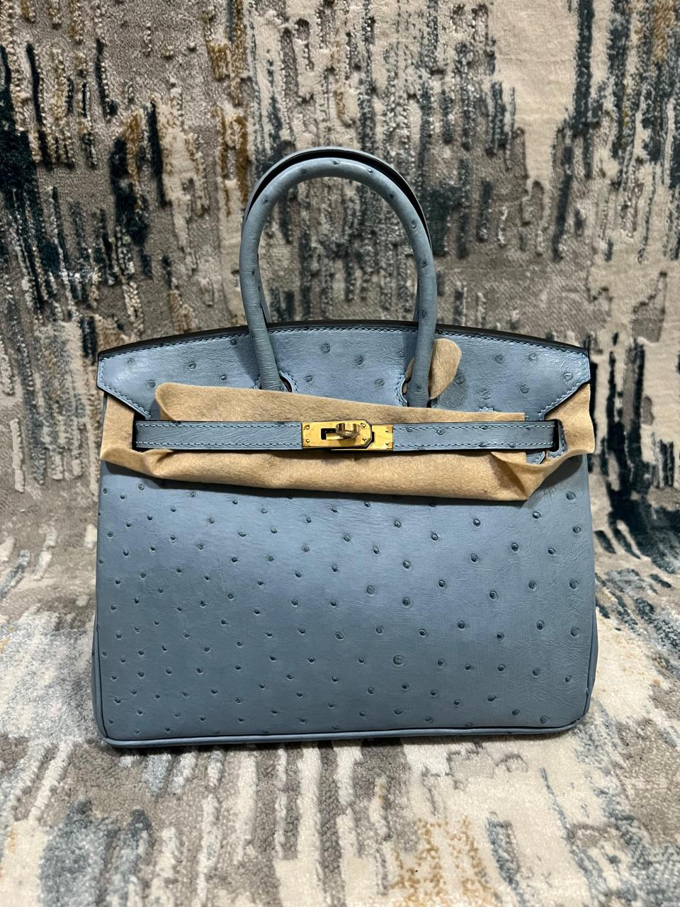 Herm**s ostrich bag.