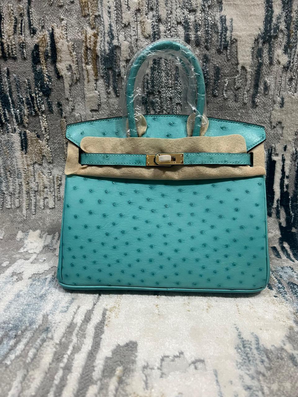 Herm**s ostrich bag.