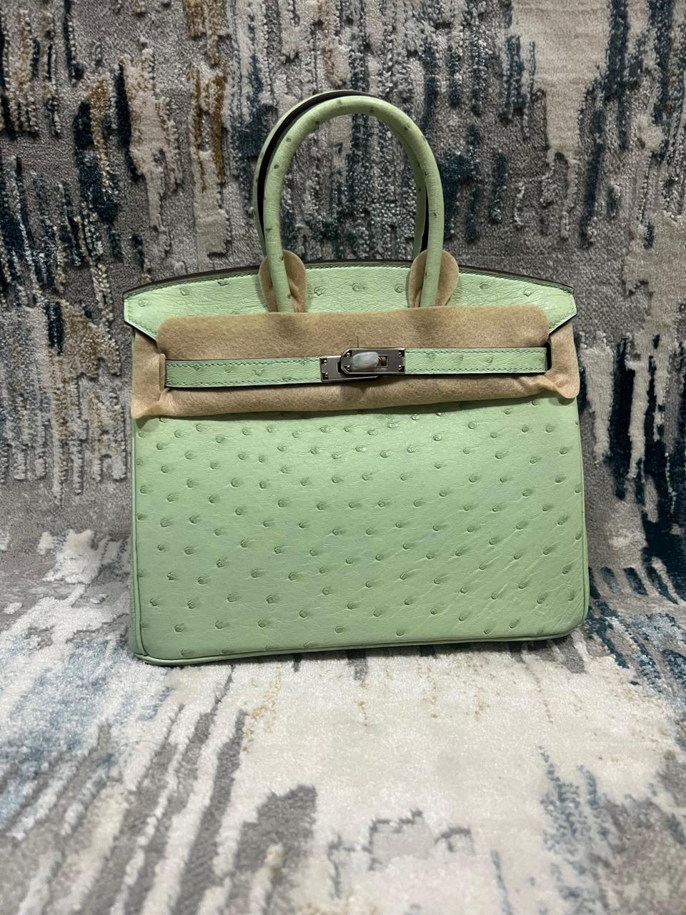 Herm**s ostrich bag.