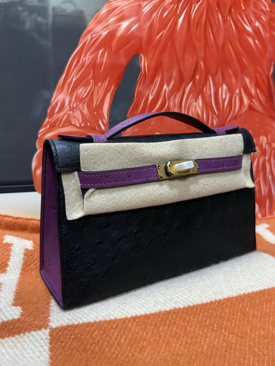 Herm**s ostrich bag.