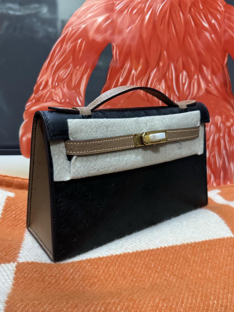 Herm**s ostrich bag.