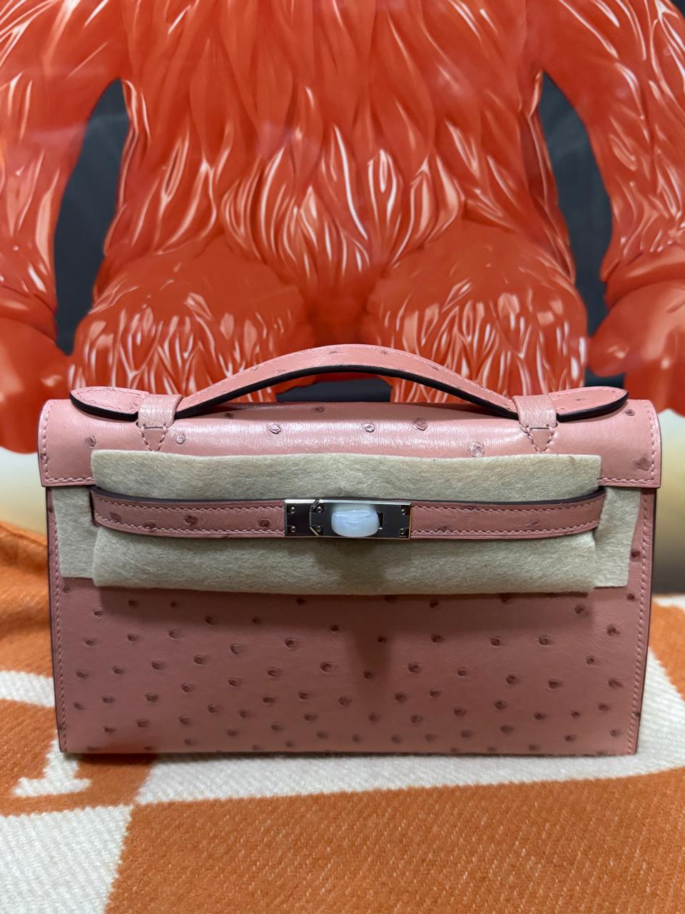 Herm**s ostrich bag.