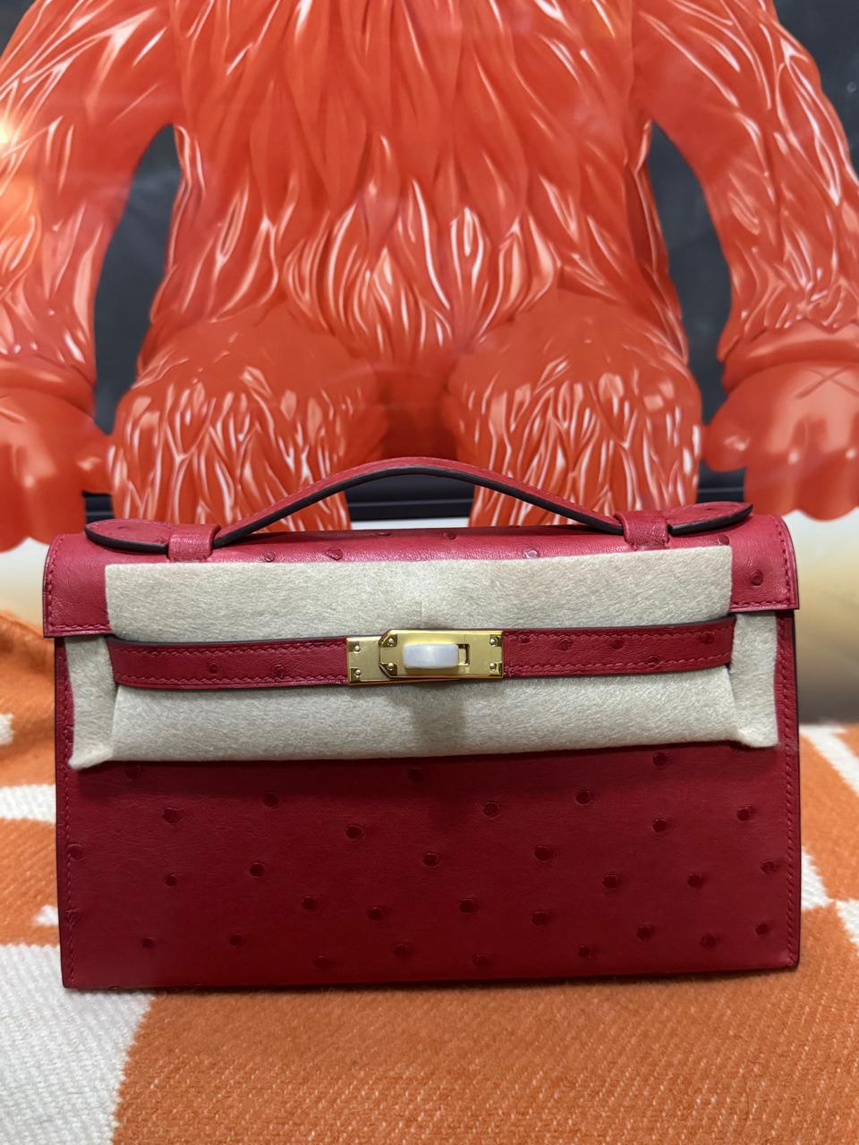 Herm**s ostrich bag.