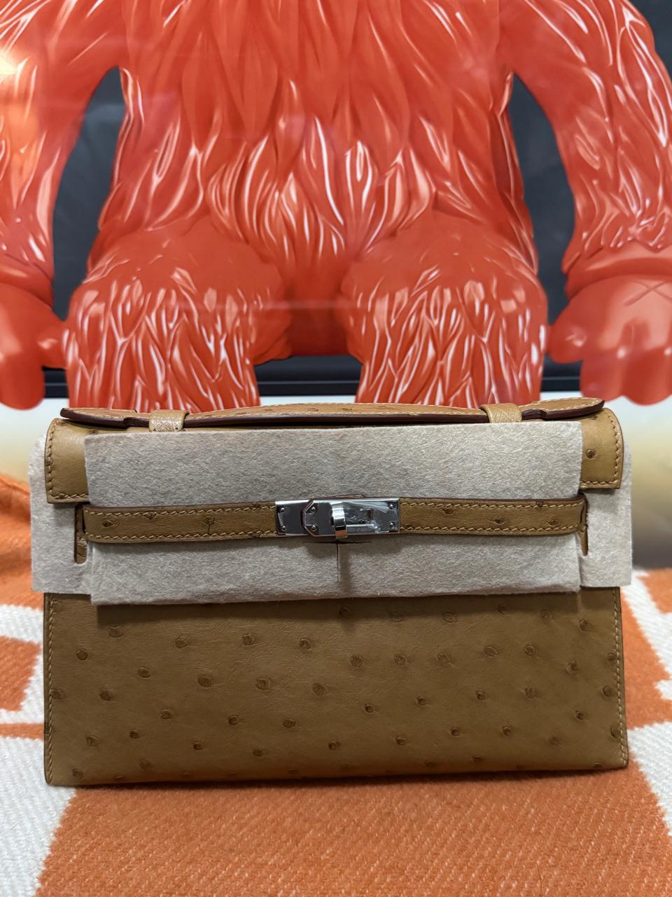 Herm**s ostrich bag.