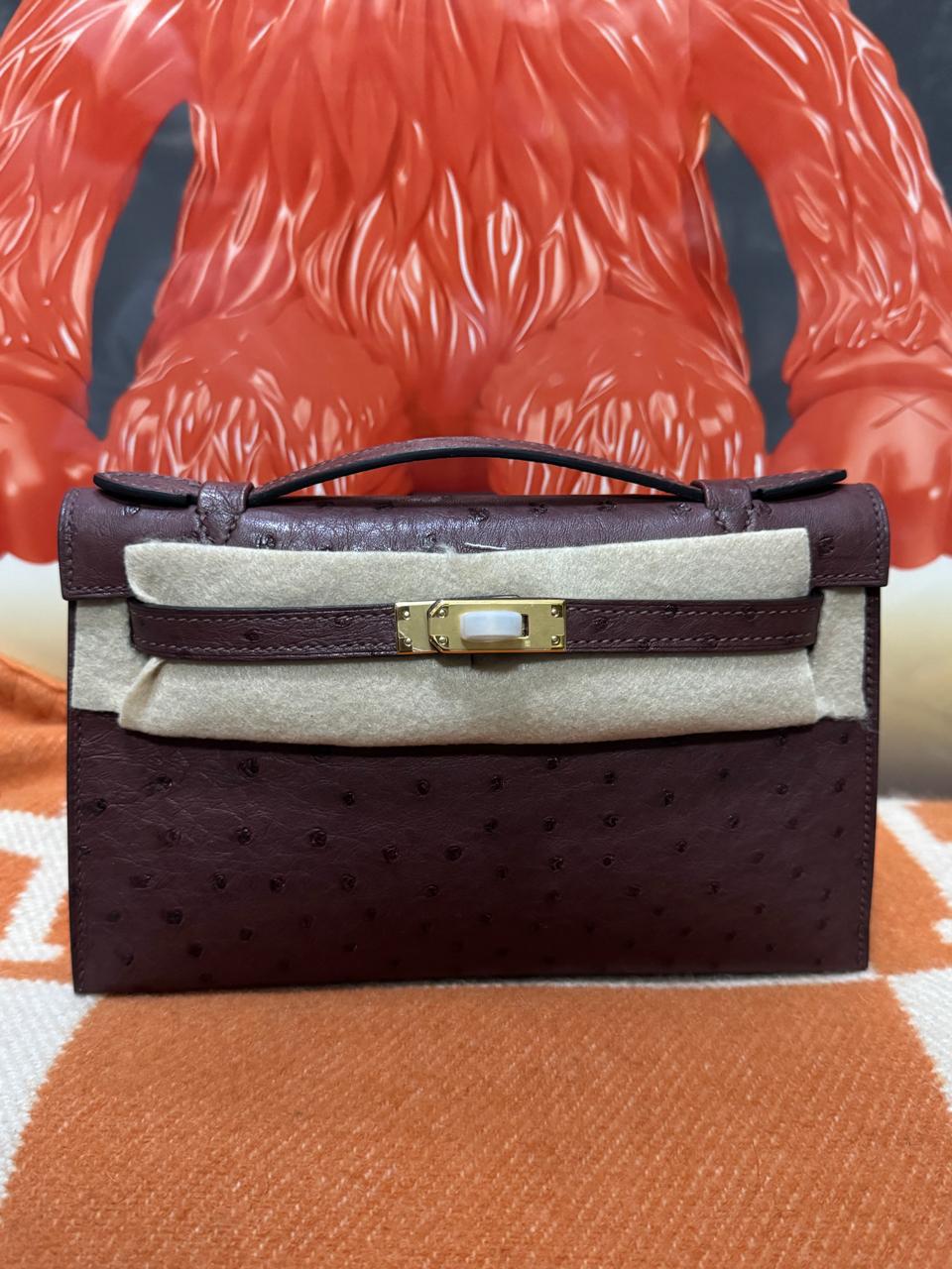 Herm**s ostrich bag.