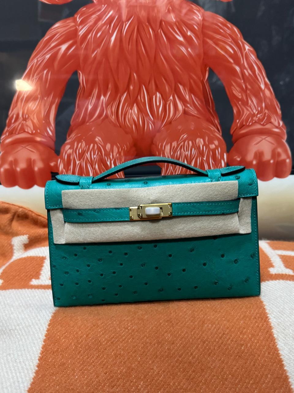 Herm**s ostrich bag.