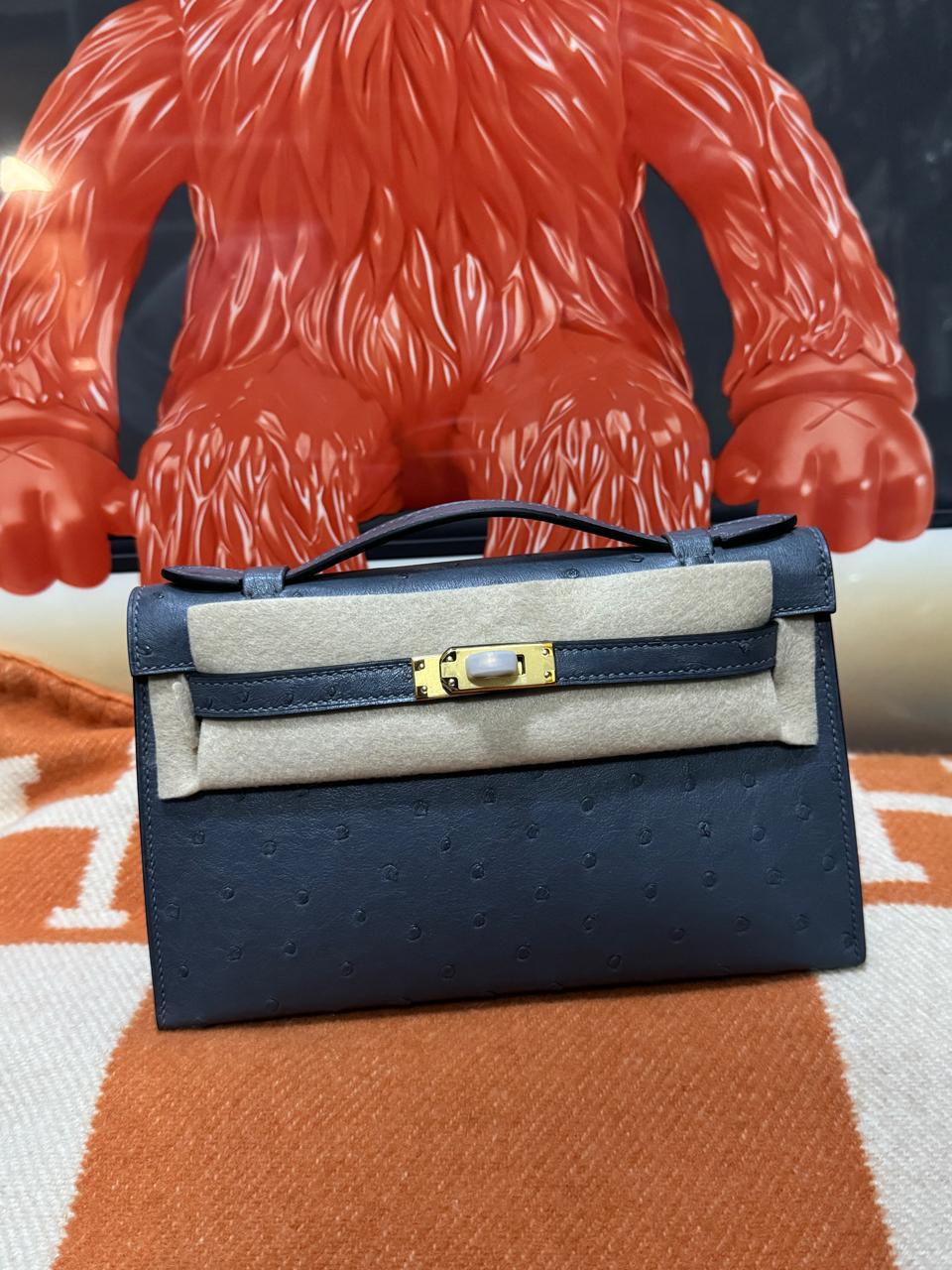 Herm**s ostrich bag.