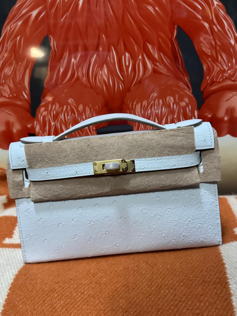 Herm**s ostrich bag.