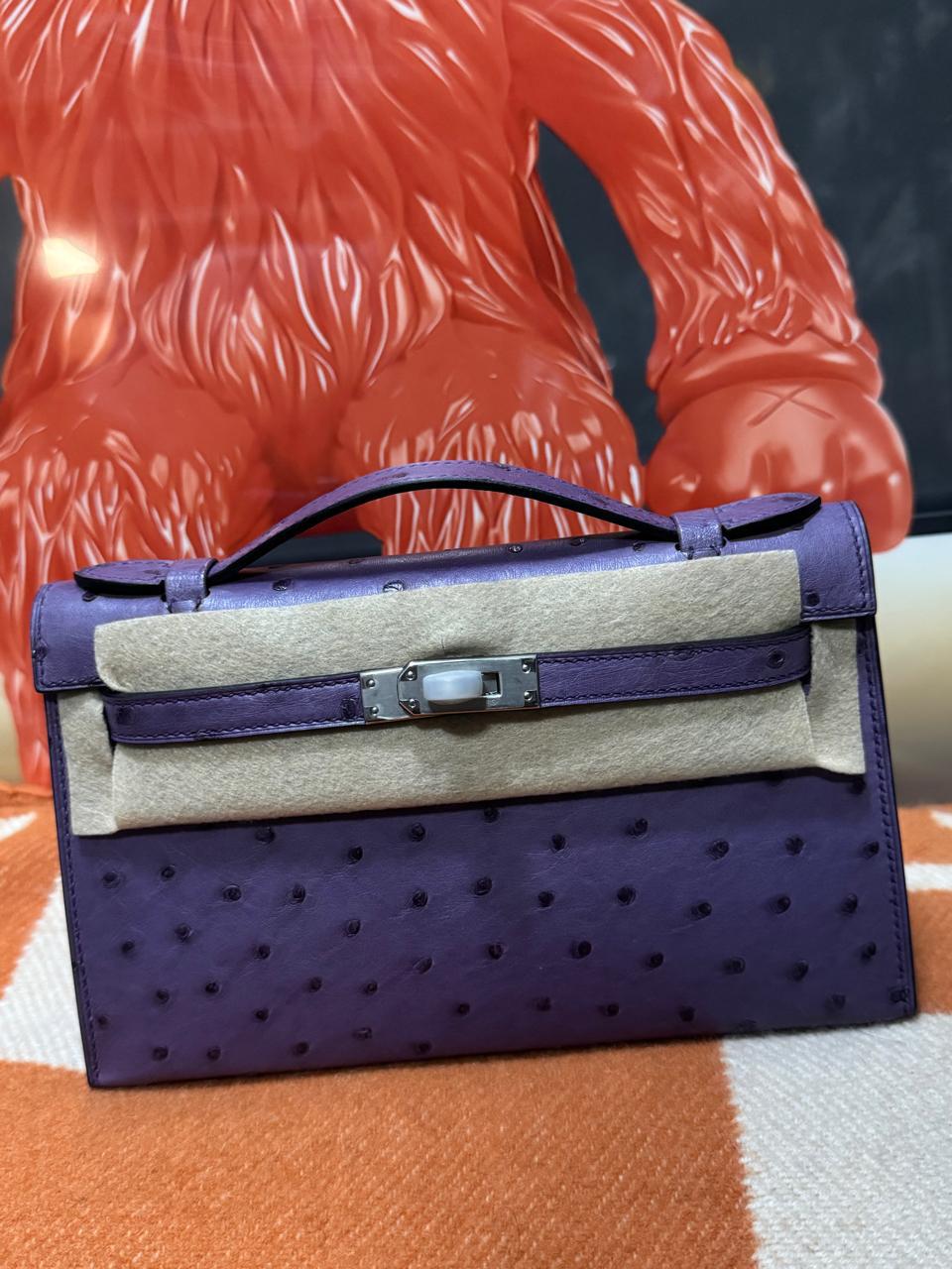 Herm**s ostrich bag.