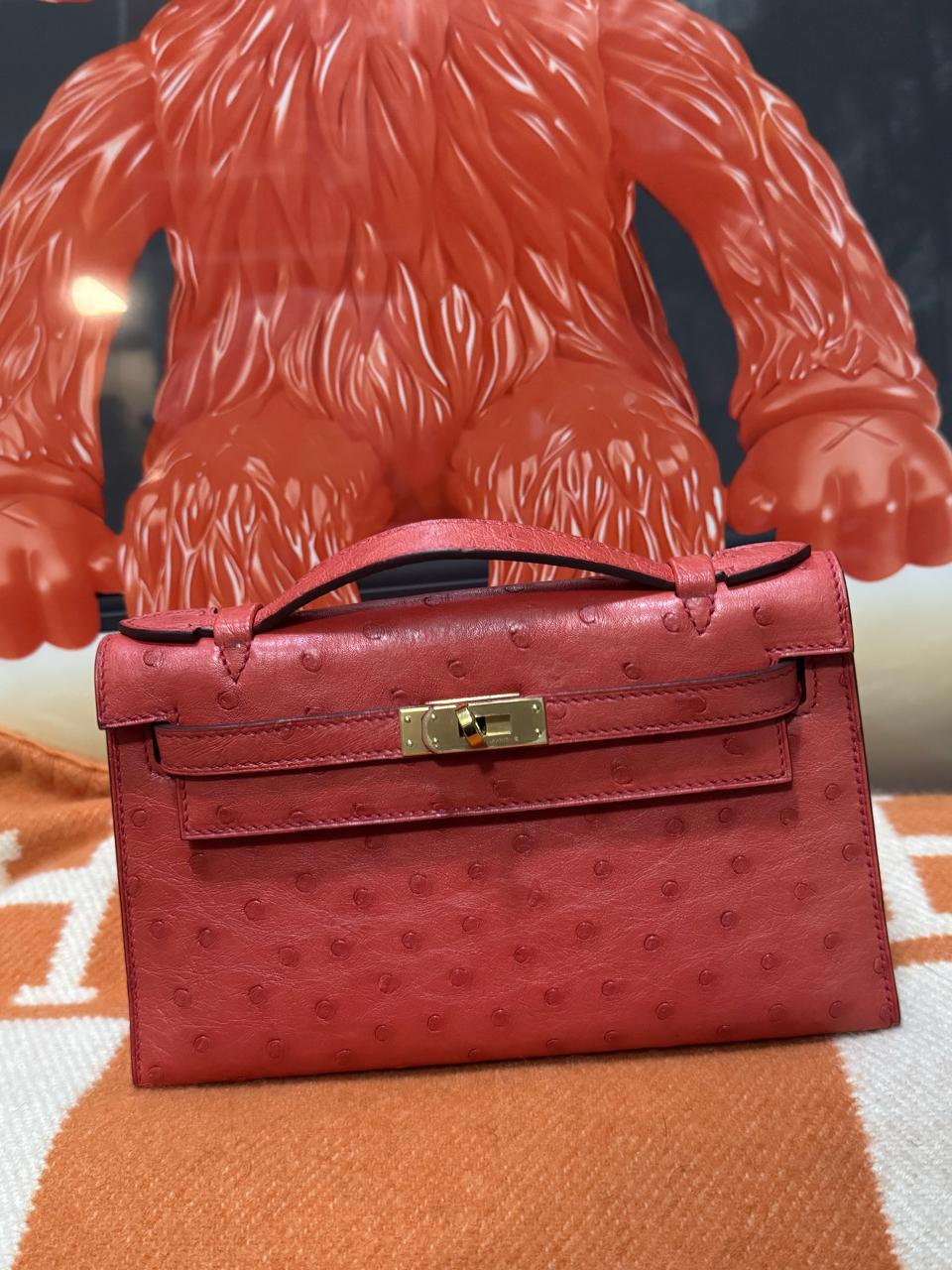 Herm**s ostrich bag.