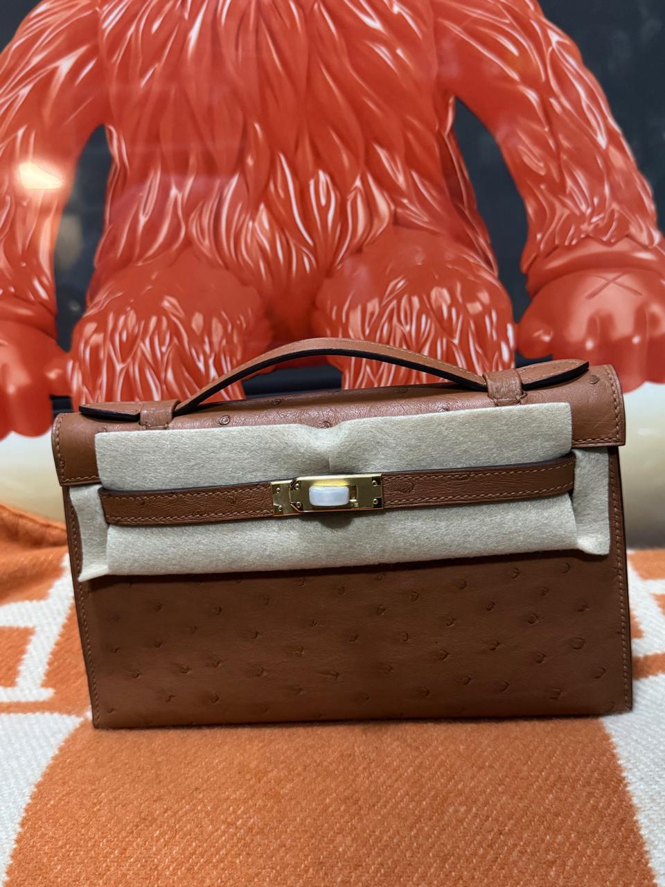 Herm**s ostrich bag.