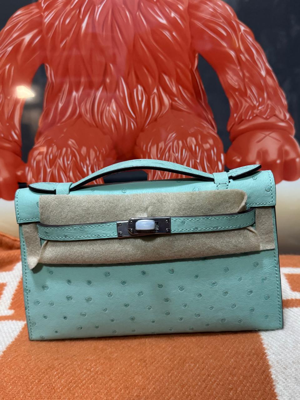 Herm**s ostrich bag.