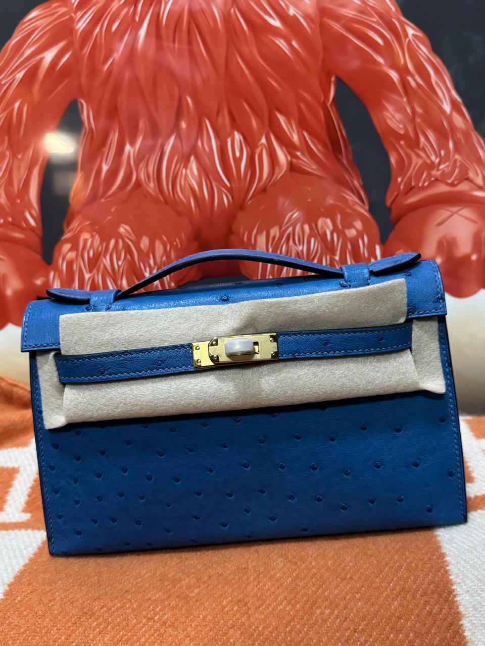 Herm**s ostrich bag.