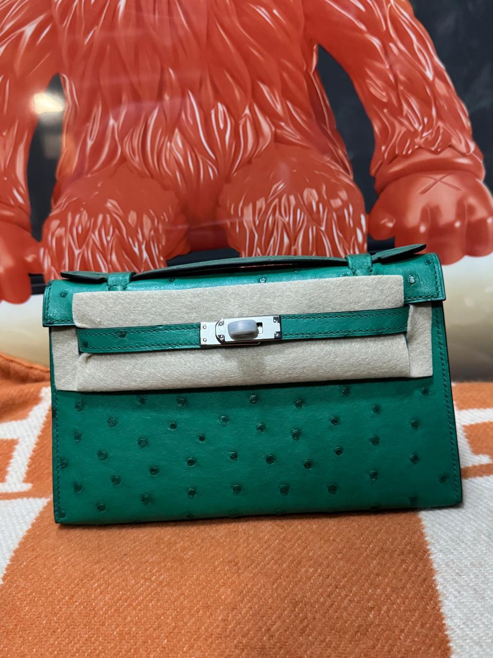 Herm**s ostrich bag.