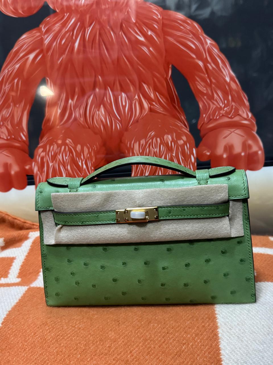Herm**s ostrich bag.