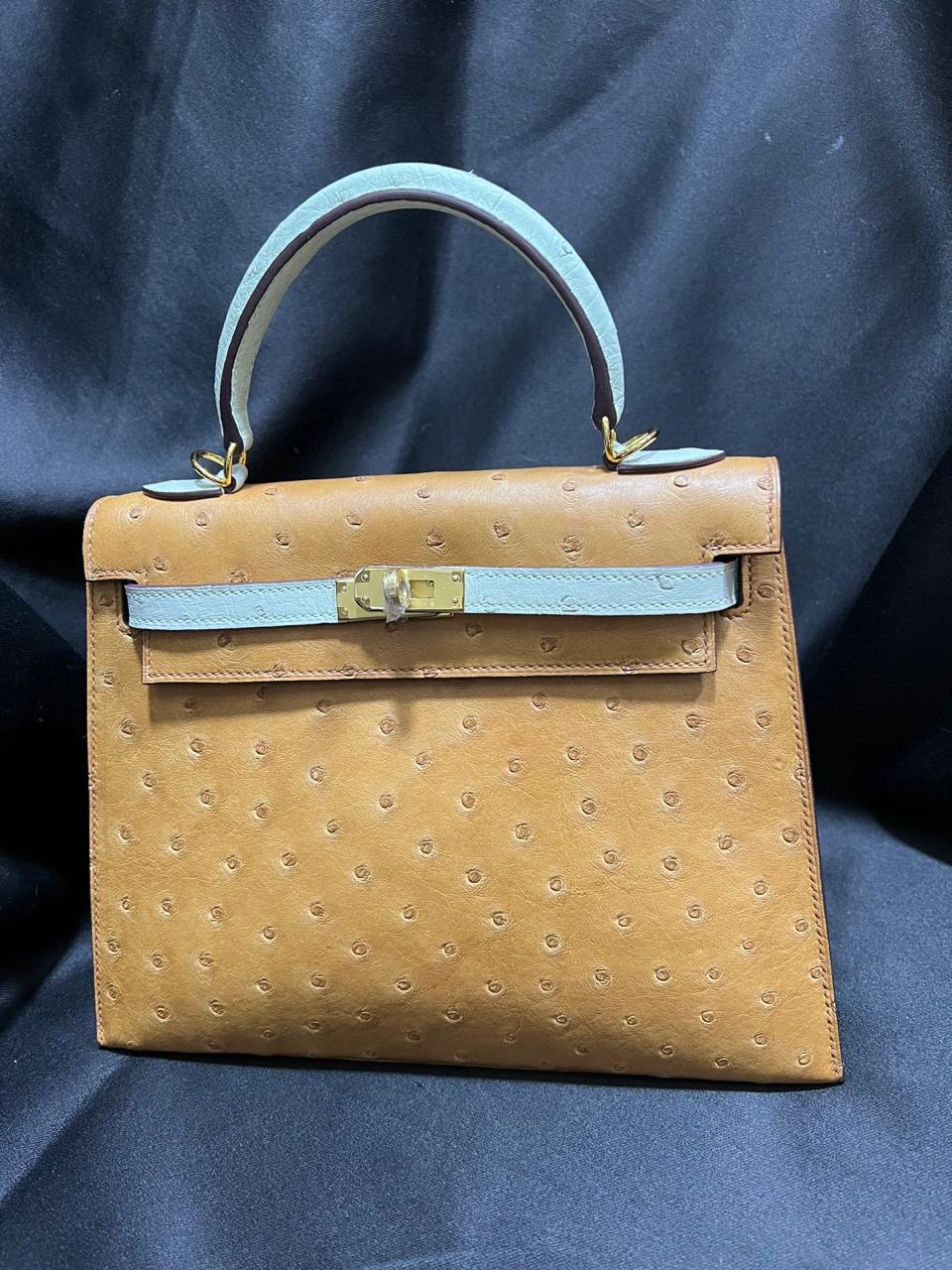 Herm**s ostrich bag.