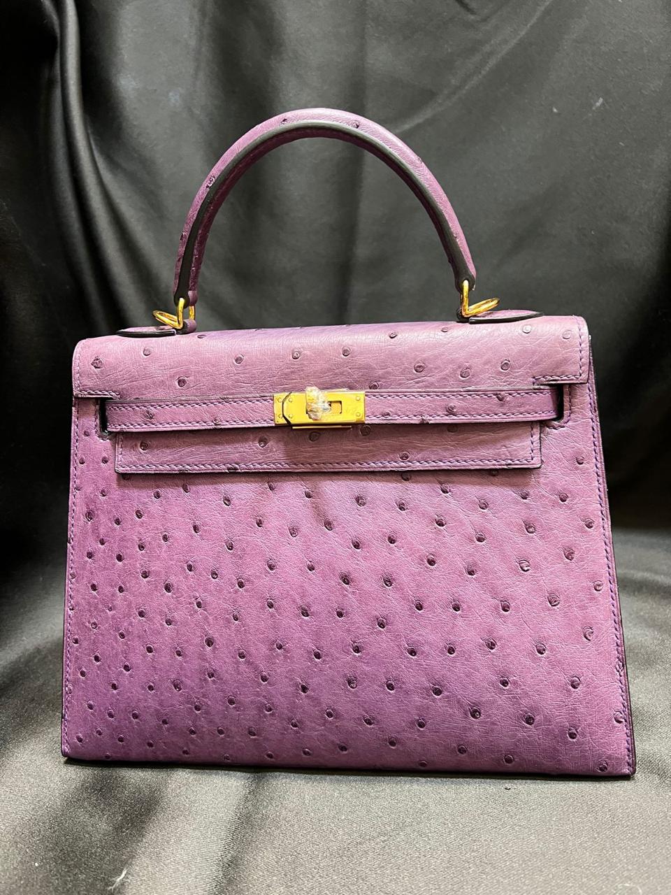 Herm**s ostrich bag.
