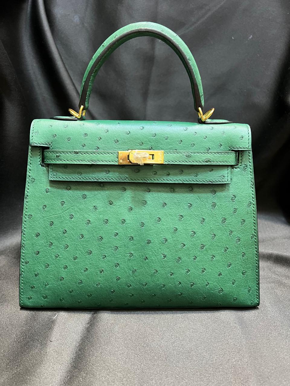 Herm**s ostrich bag.