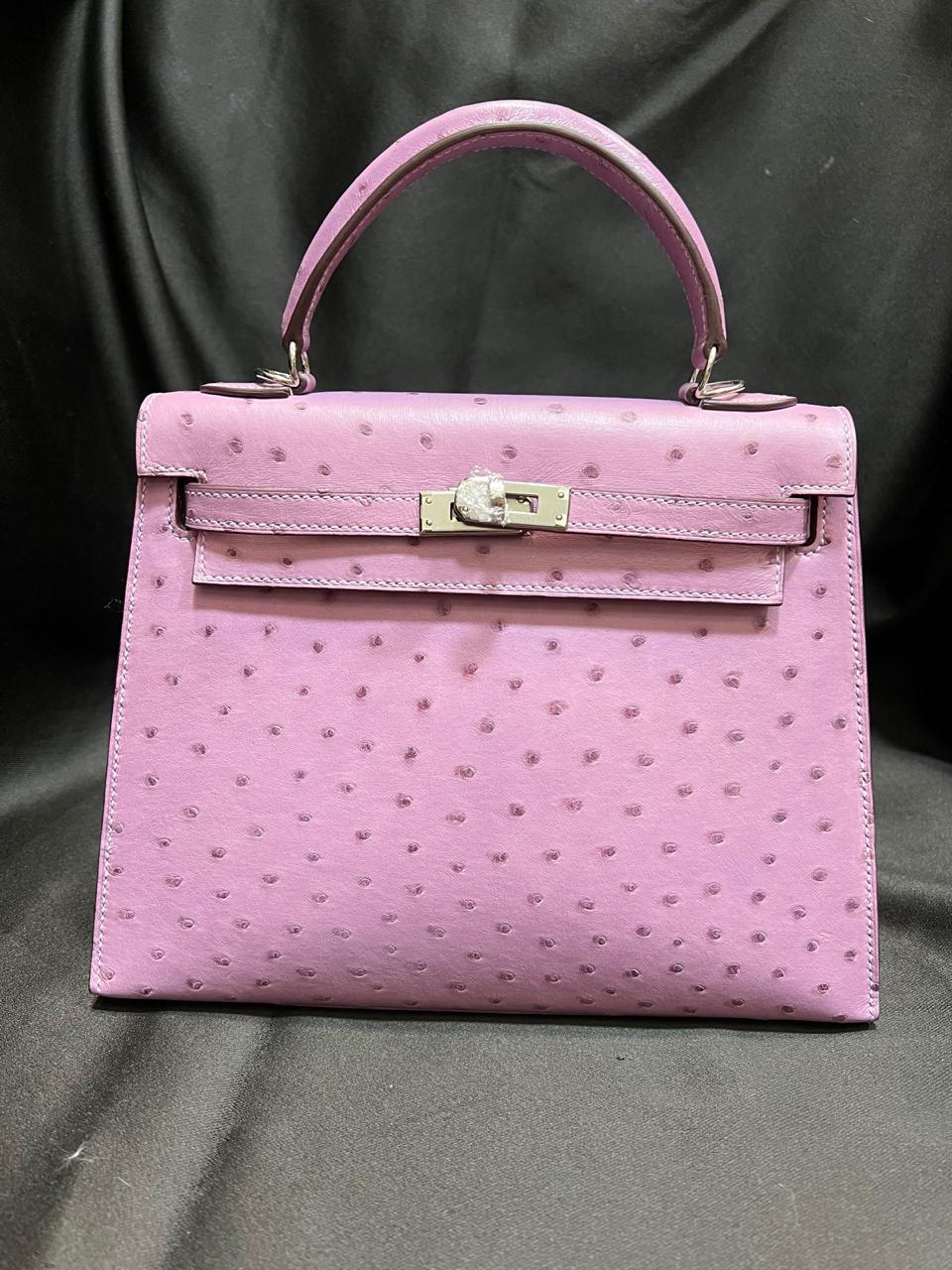 Herm**s ostrich bag.