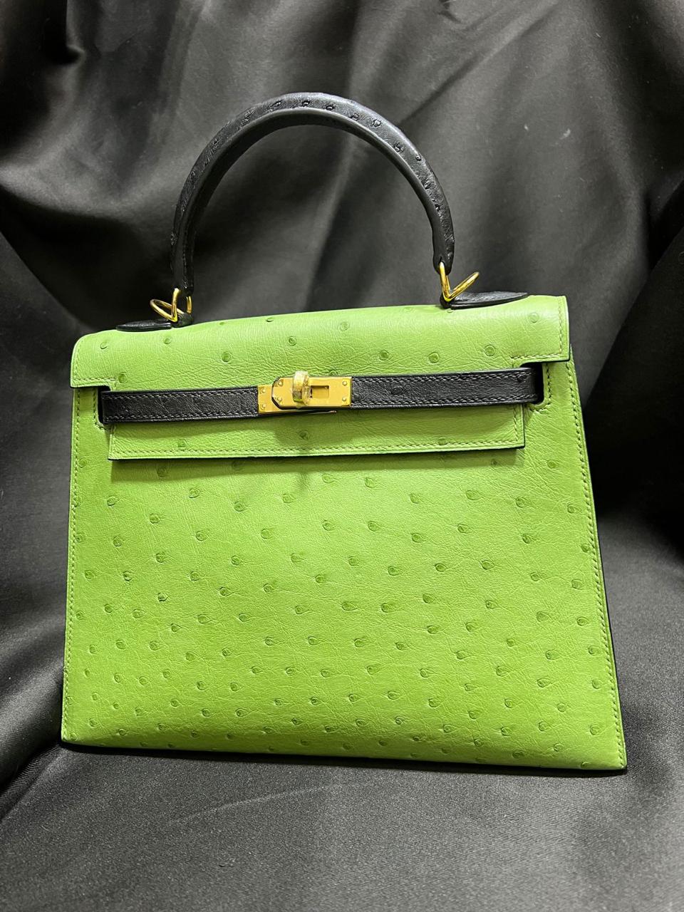 Herm**s ostrich bag.