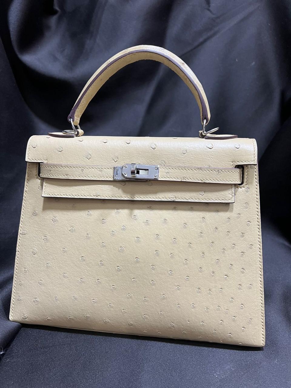 Herm**s ostrich bag.